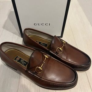 Gucci Men’s Loafer Betis Glamour Cocoa Size 11 New